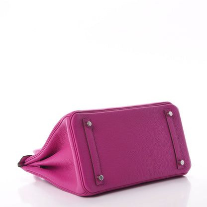 Hermes Taurillon Clemence Birkin 30 Magnolia 4 of 11