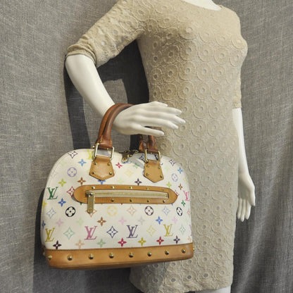 Louis Vuitton Monogram Multicolor Alma White 2 of 8