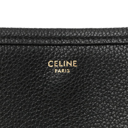 Celine Grained Calfskin Small Folded Cabas Black 6 of 12