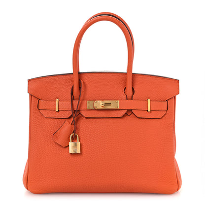Hermes Togo BIRKIN 30 Orange 1 of 14