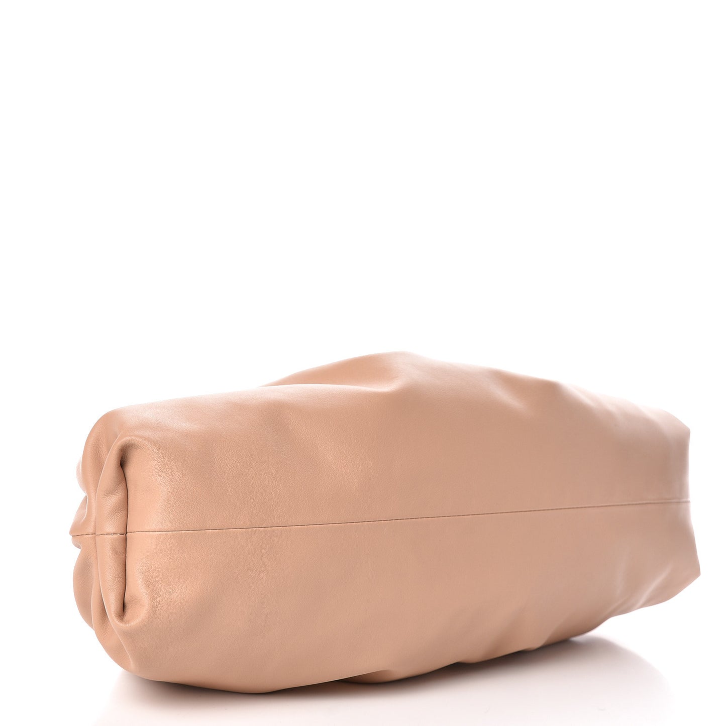 Smooth Butter Calf The Pouch Oversized Clutch Nude