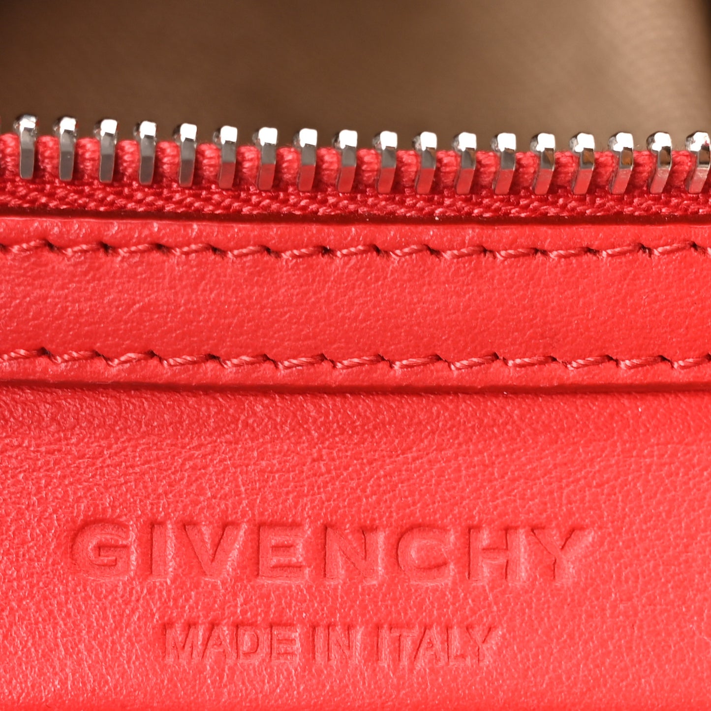 Calf Hair Smooth Calfskin Geometric Small Antigona Red
