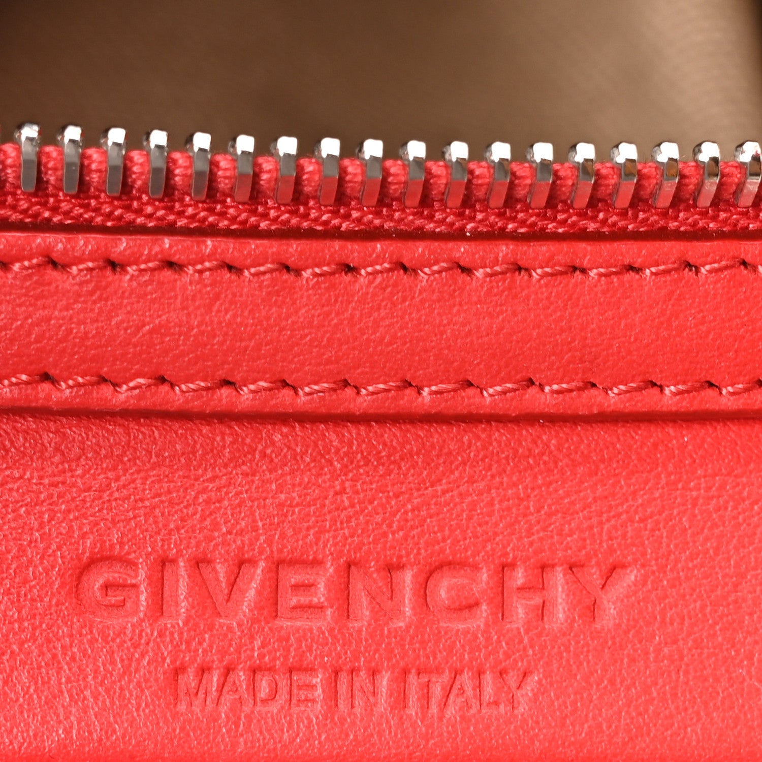 Givenchy Calf Hair Smooth Calfskin Geometric Small Antigona Red 6 of 10