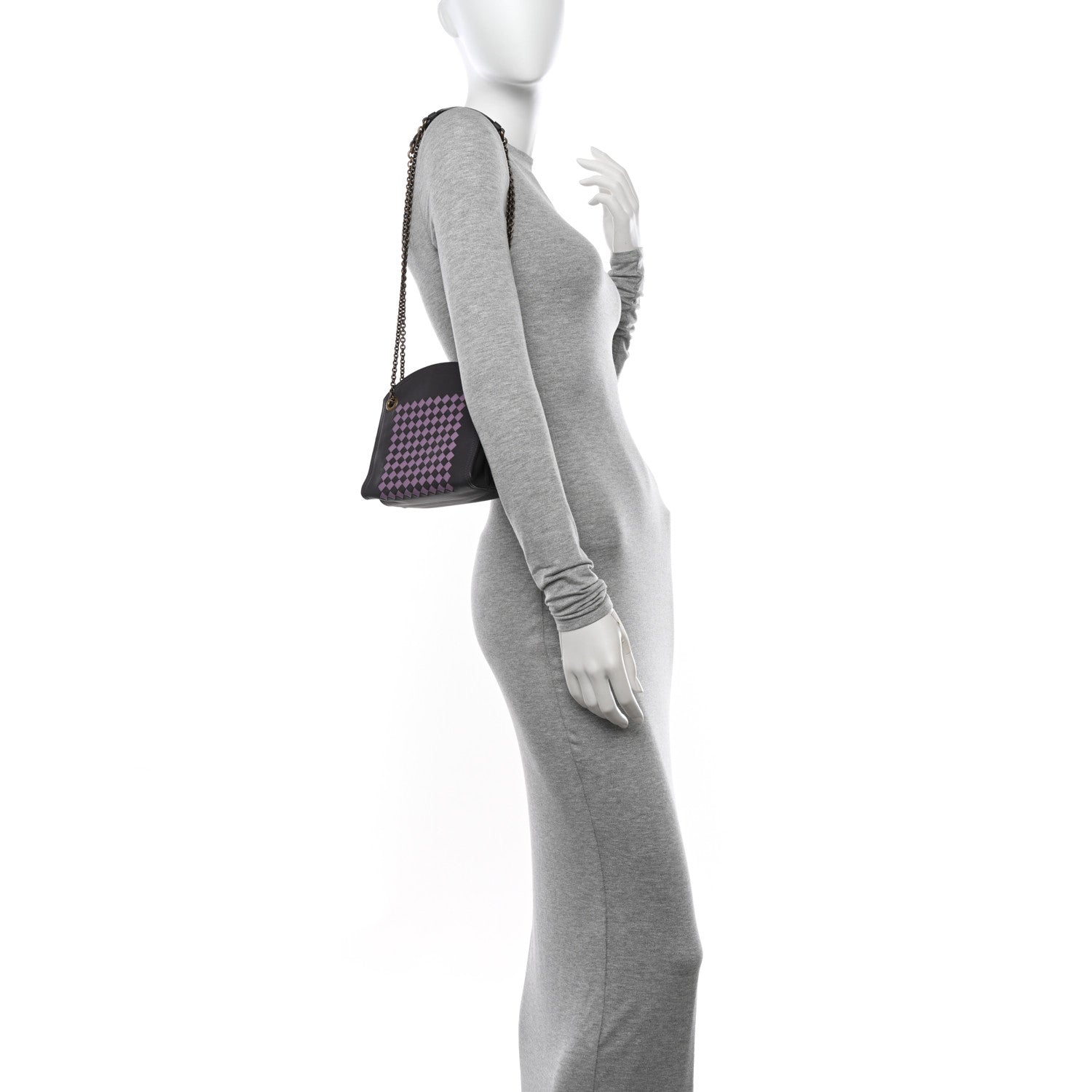 Bottega Veneta Nappa Intrecciato Chain Wallet Quetsche Wisteria 2 of 13