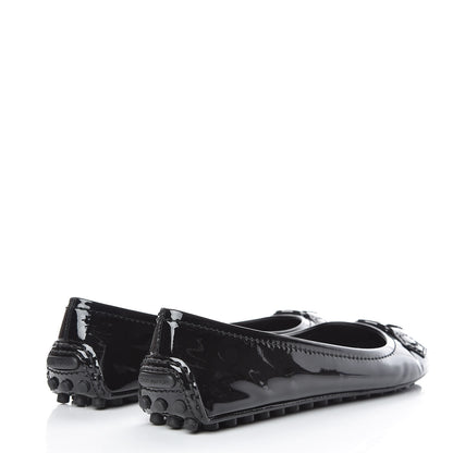 Louis Vuitton Patent Calfskin Oxford Ballerina Flats 39 Black 4 of 10
