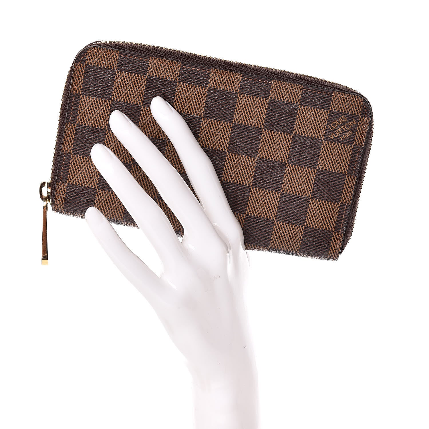 Louis Vuitton Damier Ebene Compact Zippy Wallet 2 of 11