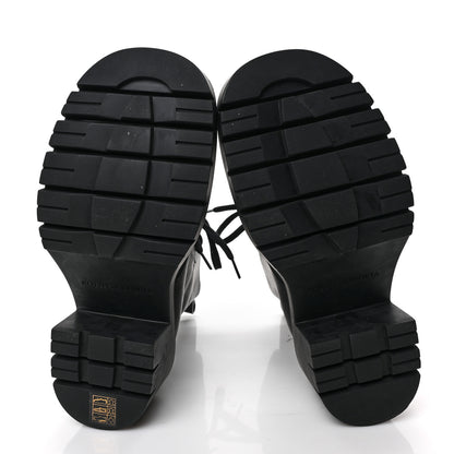 Bottega Veneta Calfskin The Lug Lace Up 30/70mm Ankle Boots 37 Black 5 of 6