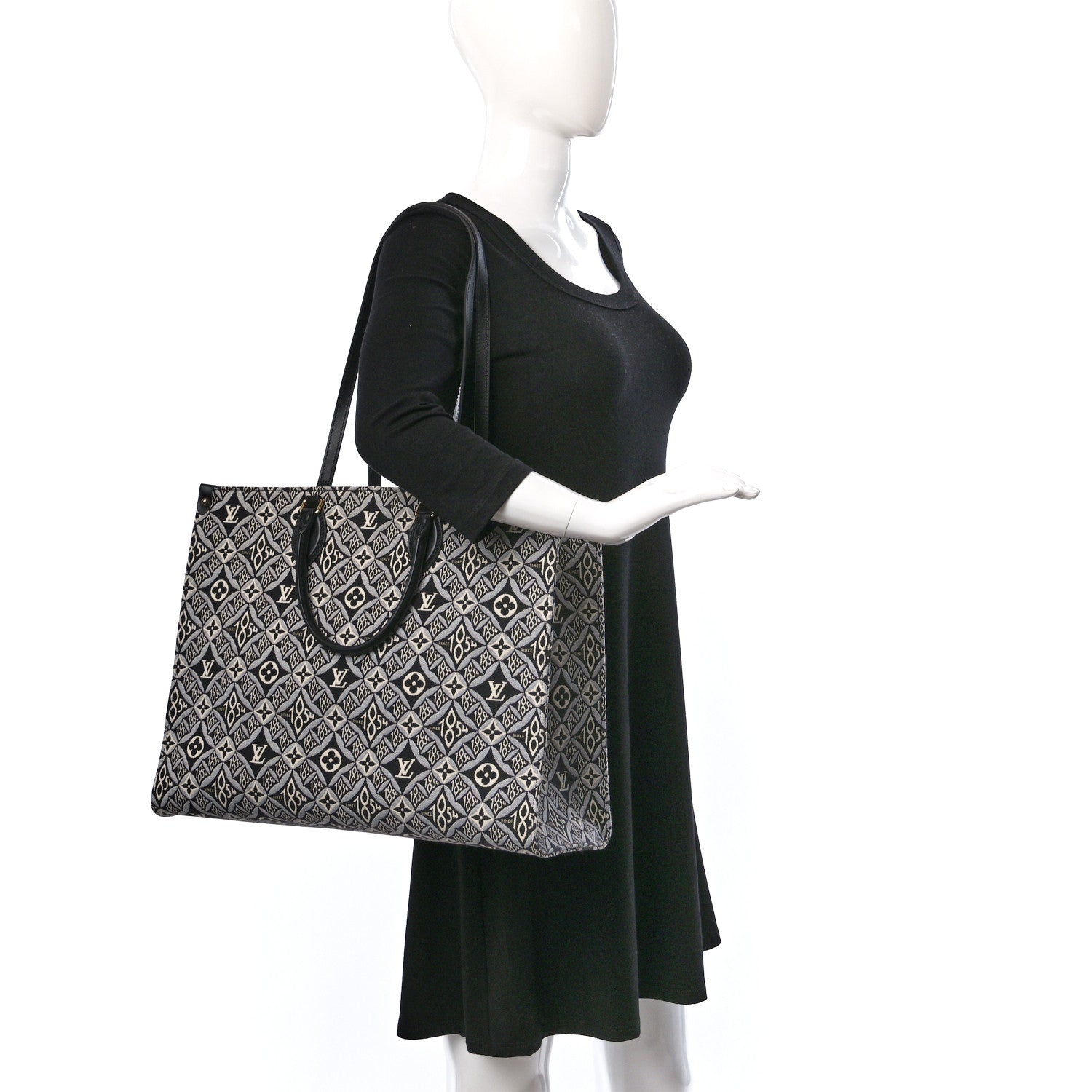 Louis Vuitton Jacquard Since 1854 Onthego GM Grey 2 of 8