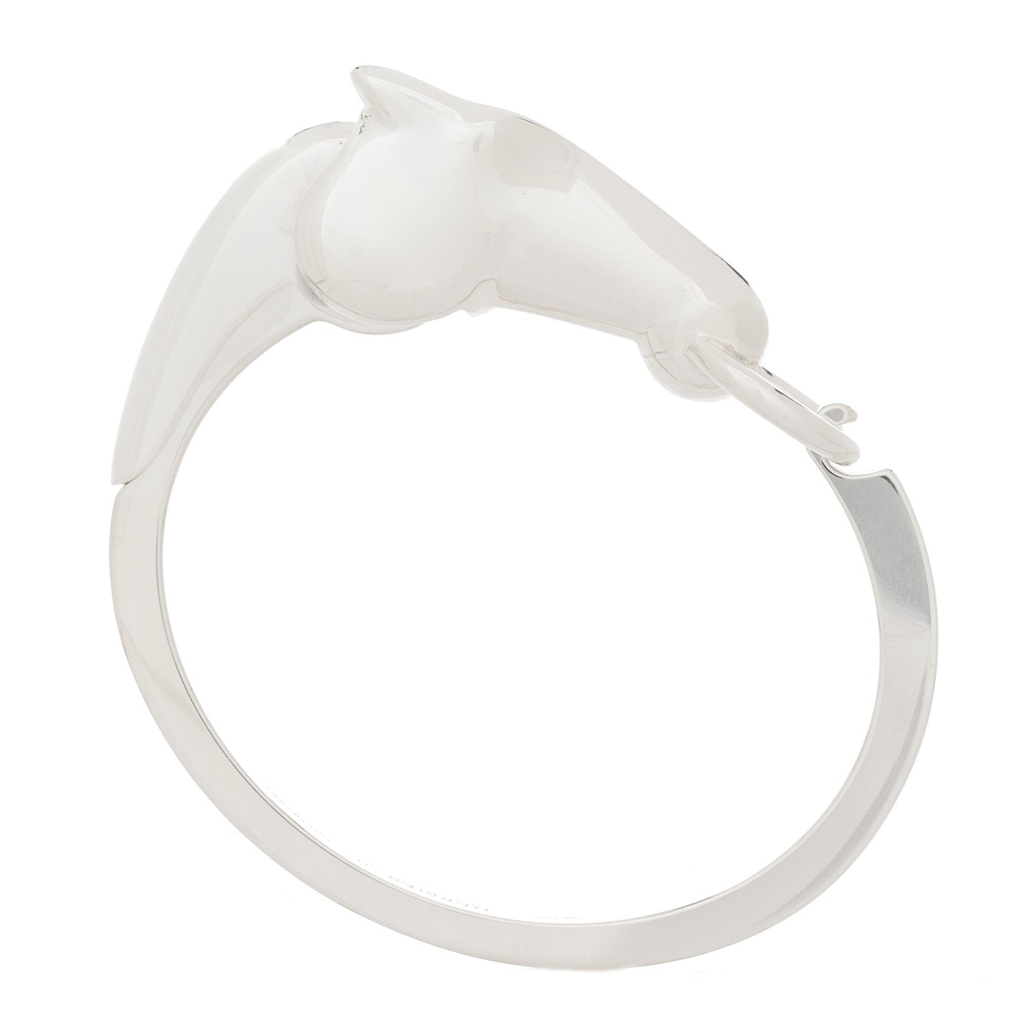 Hermes Sterling Silver PM Galop Bracelet SH 2 of 5