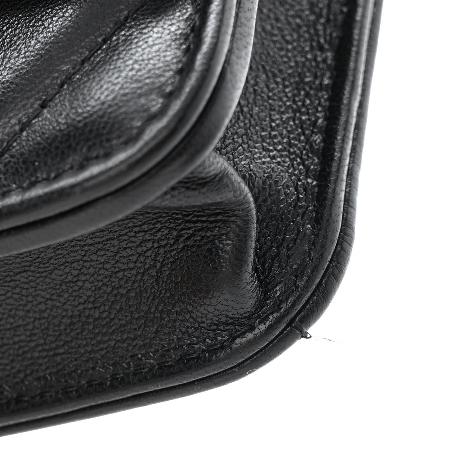 Lambskin Quilted Chanel 19 Clutch With Chain Black