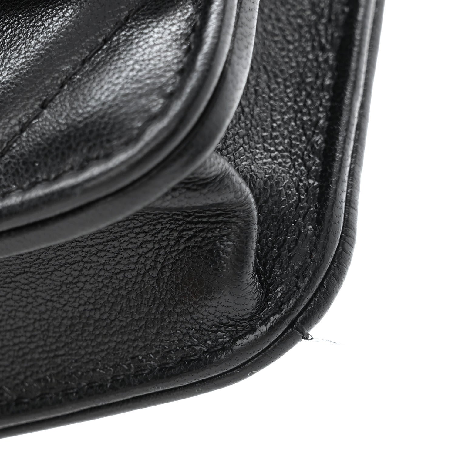 Chanel Lambskin Quilted Chanel 19 Clutch With Chain Black 13 of 13