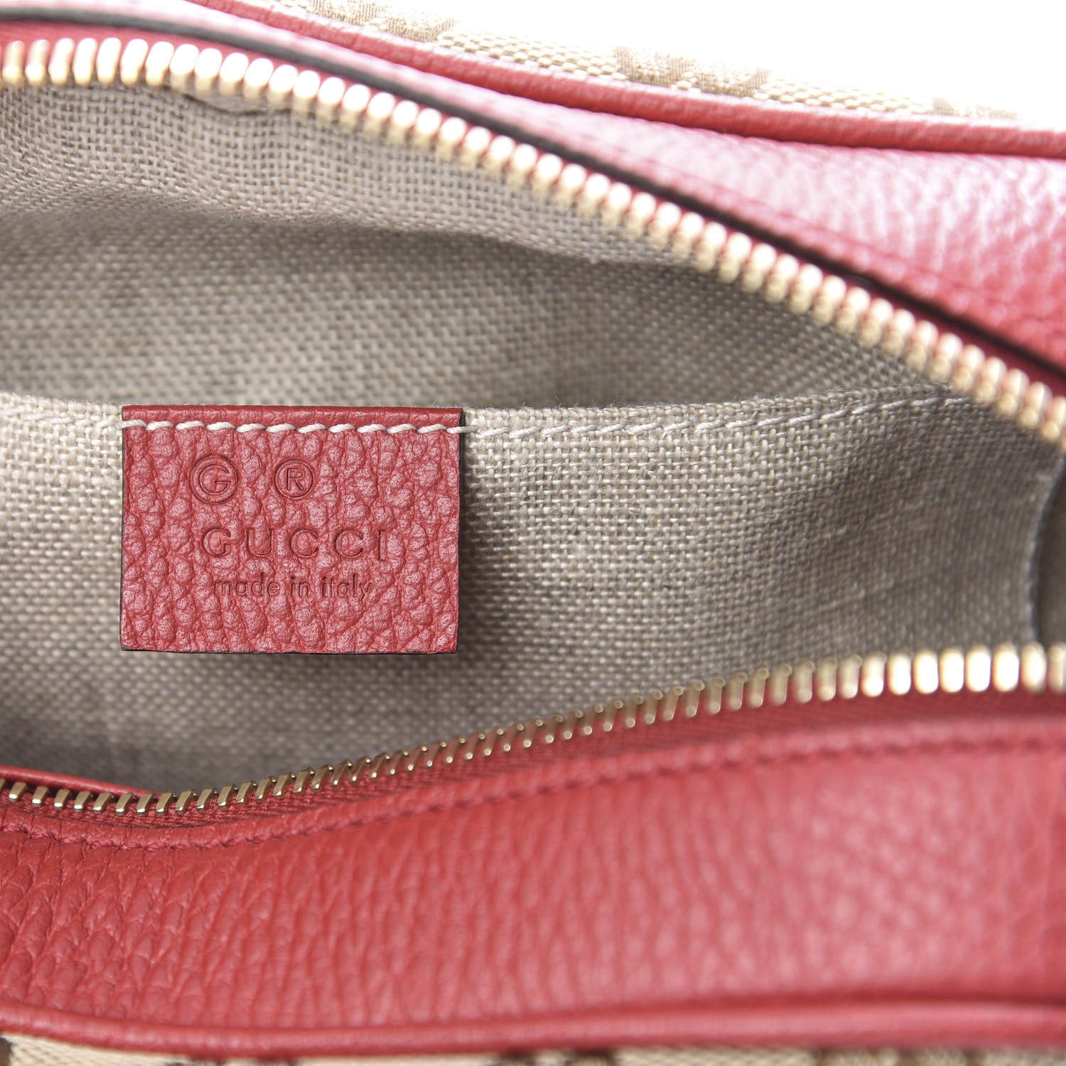 Gucci Monogram Mini Bree Messenger Bag Red 6 of 10