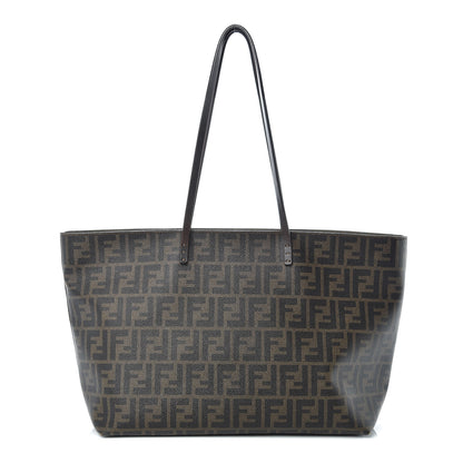 Fendi Zucca Spalmati Medium Roll Tote Tobacco Moro 1 of 15