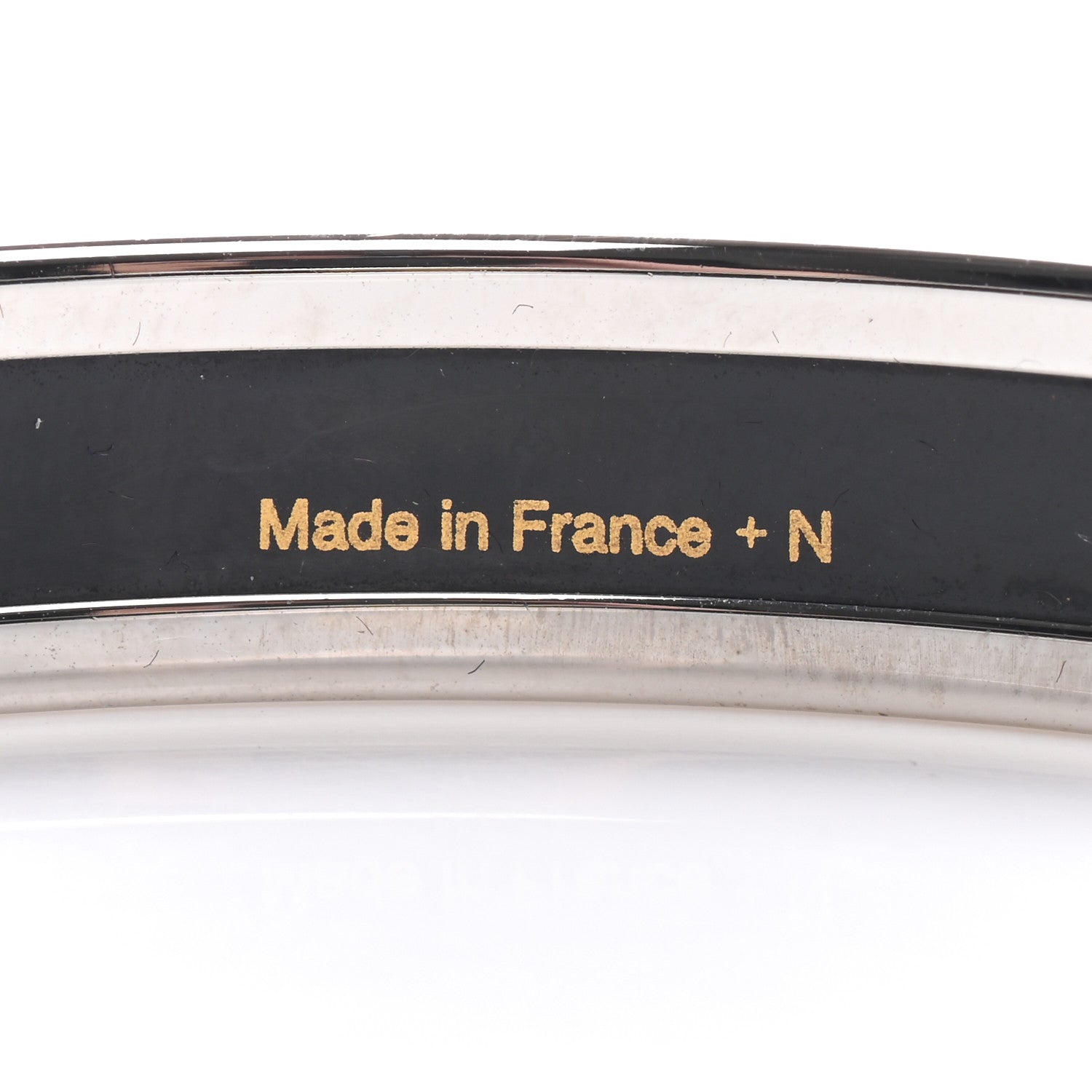 Hermes Enamel Printed Narrow Bracelet 62 5 of 6