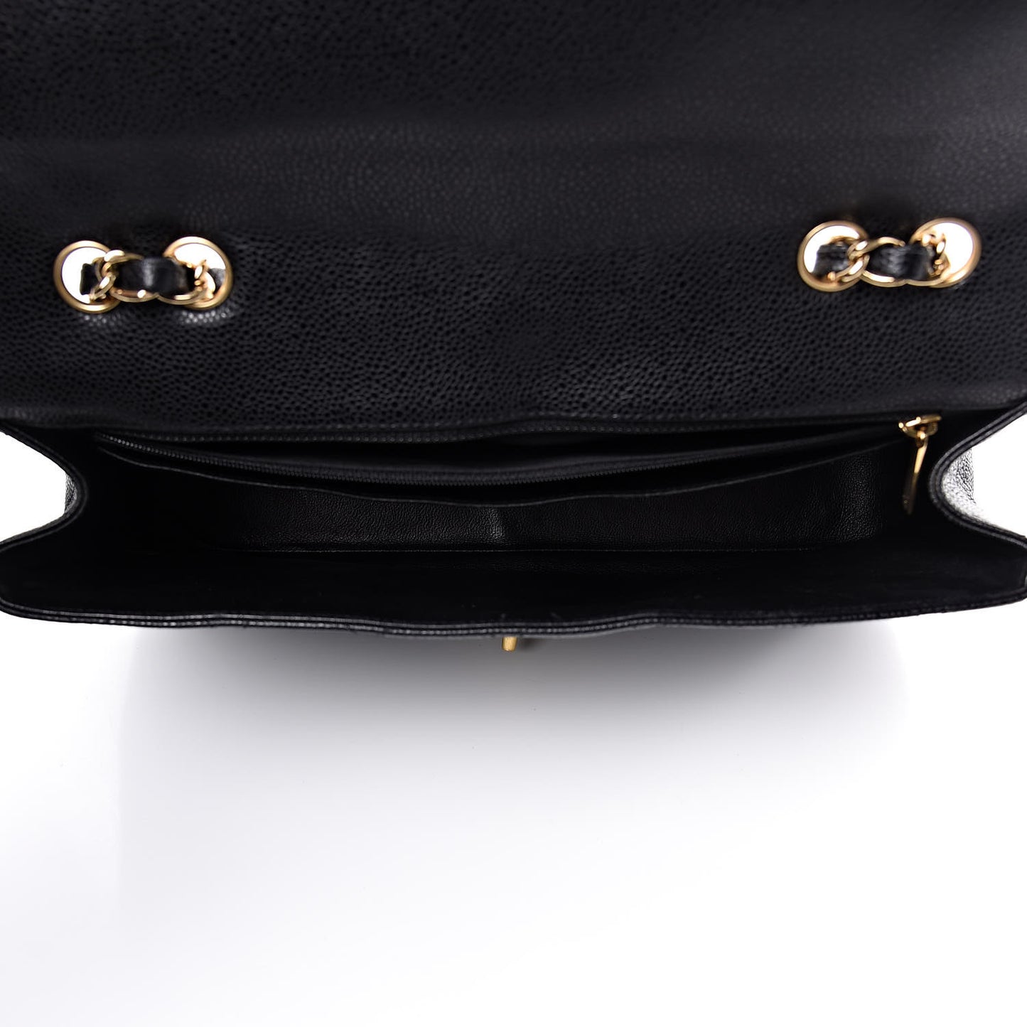 Caviar Quilted Jumbo Single Flap Black