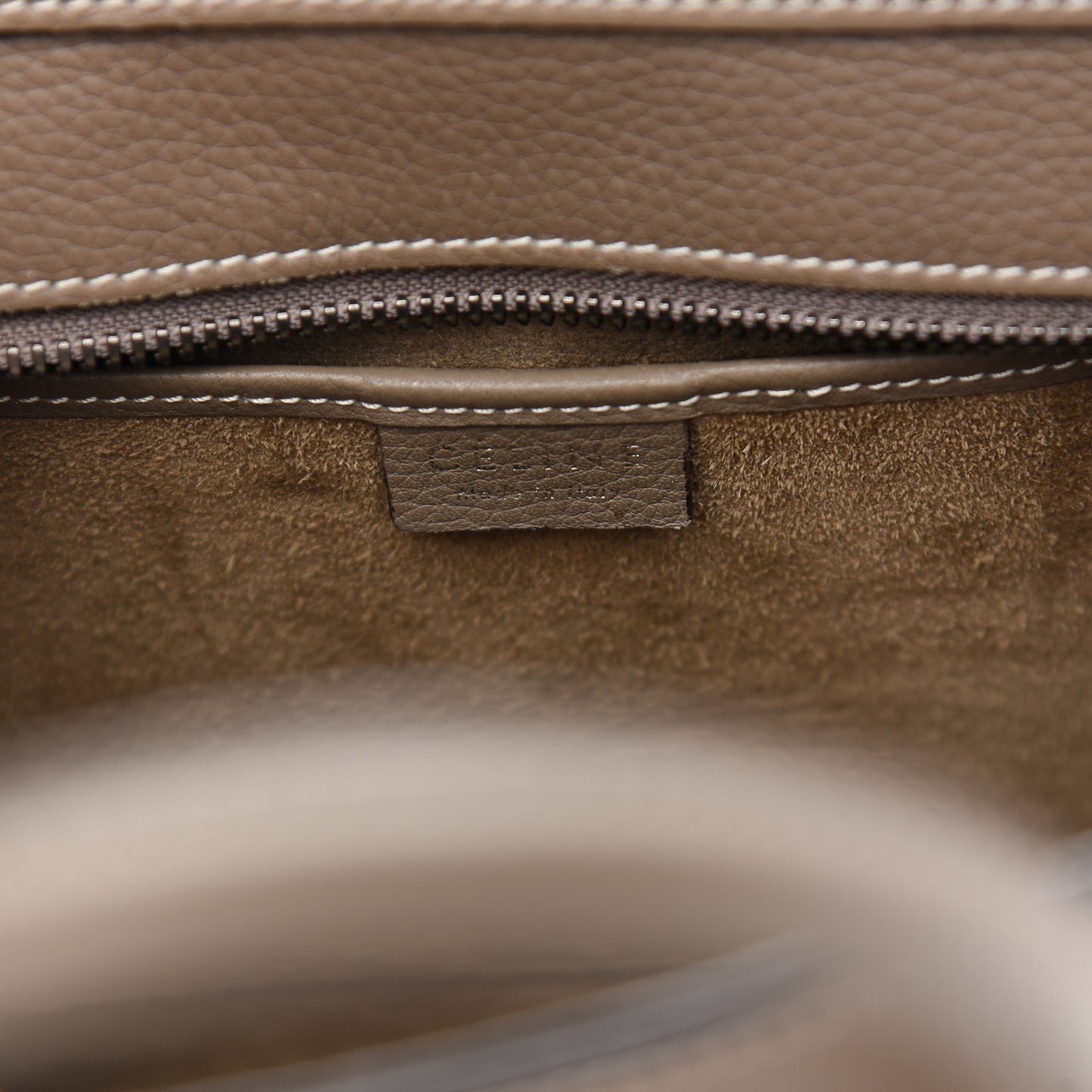 Drummed Calfskin Nano Luggage Souris
