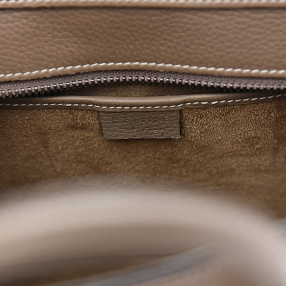 Celine Drummed Calfskin Nano Luggage Souris 7 of 20