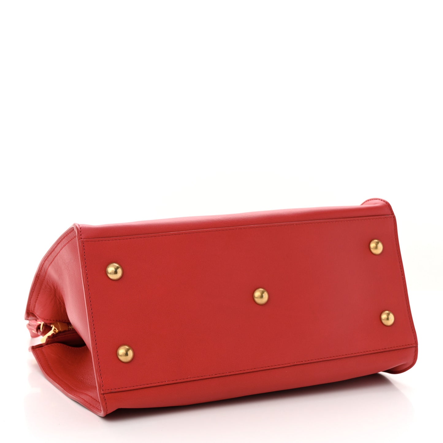 Calfskin Small Classic Y Cabas Red