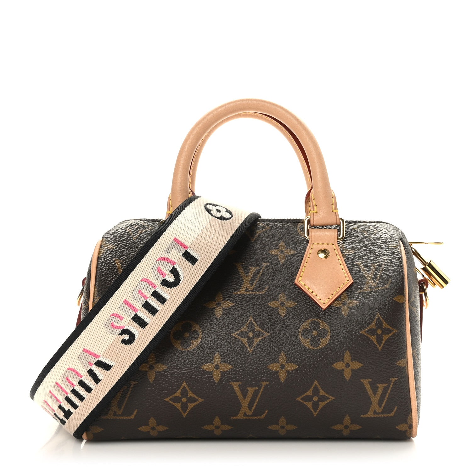 Louis Vuitton Monogram Speedy Bandouliere 20 Black 1 of 8