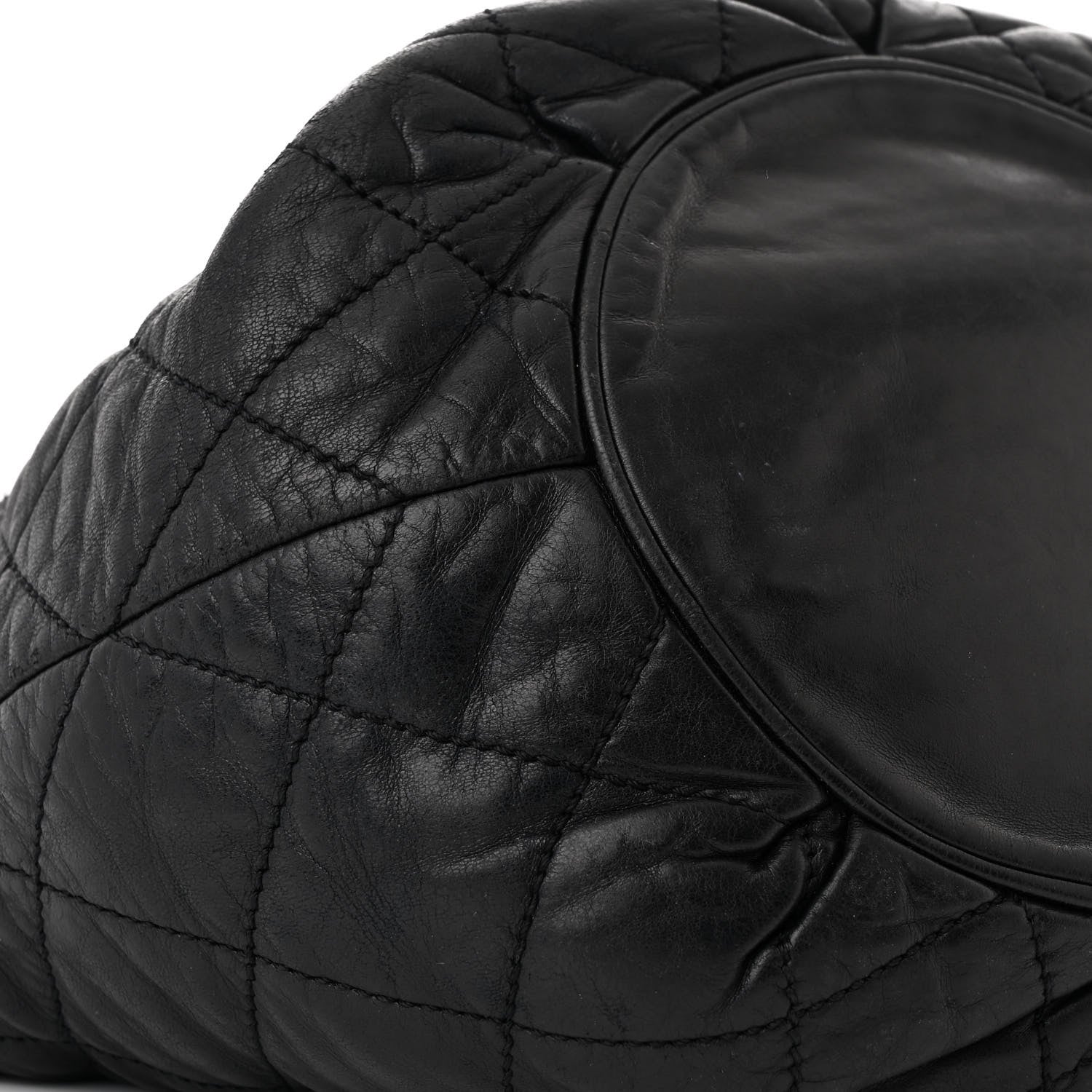 Chanel Lambskin Quilted Cloudy Bundle Hobo Black 9 of 10