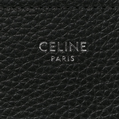 Celine Drummed Calfskin Micro Luggage Black 6 of 14