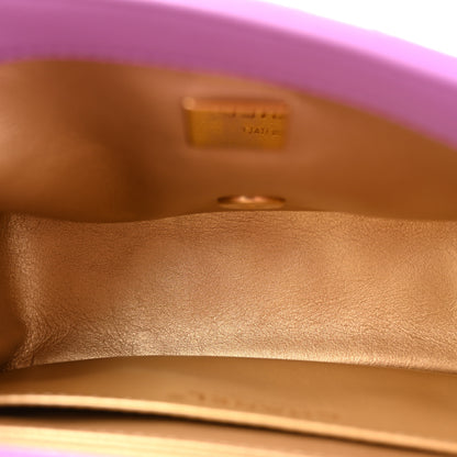 Chanel Lambskin Quilted Mini Pearl Crush Flap Purple 5 of 10