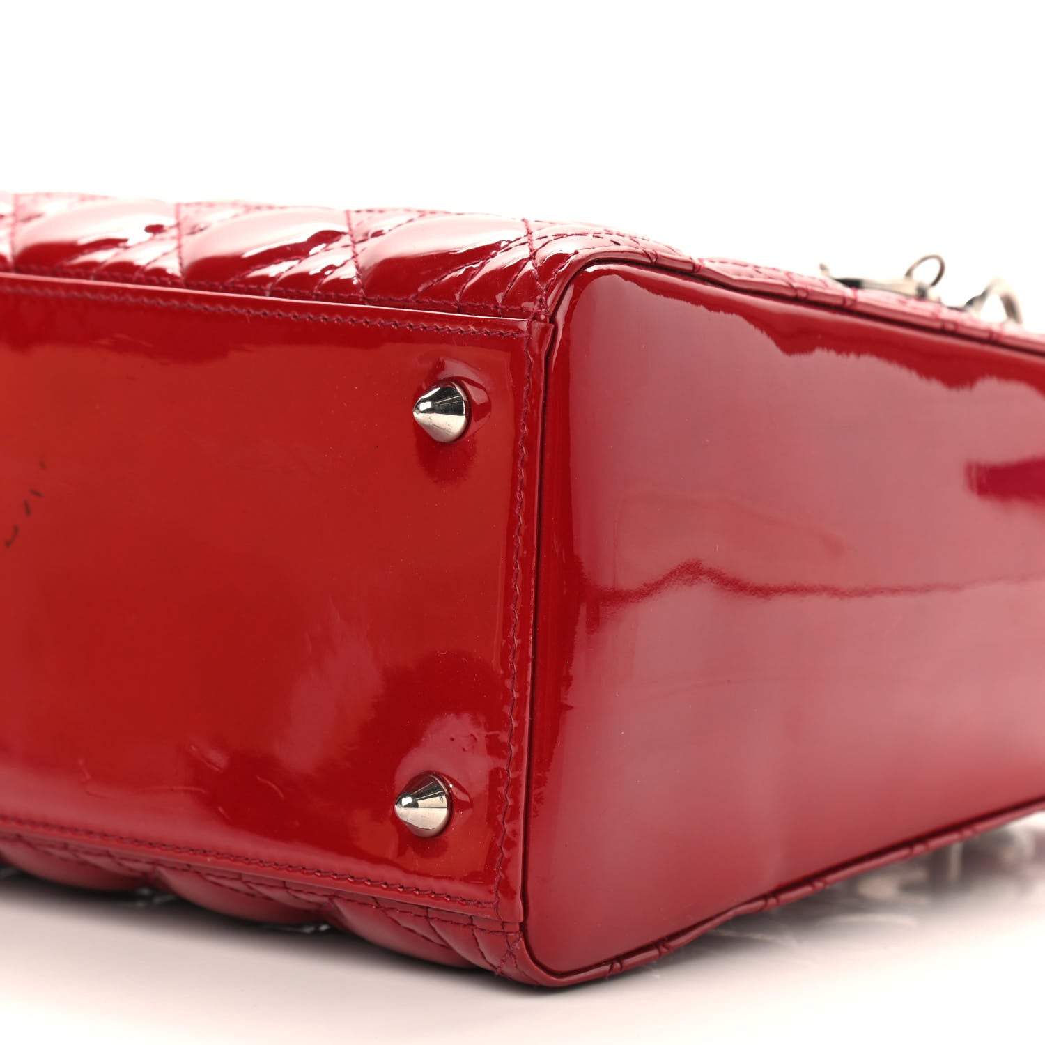 Christian Dior Patent Cannage Medium Lady Dior Red 11 of 11