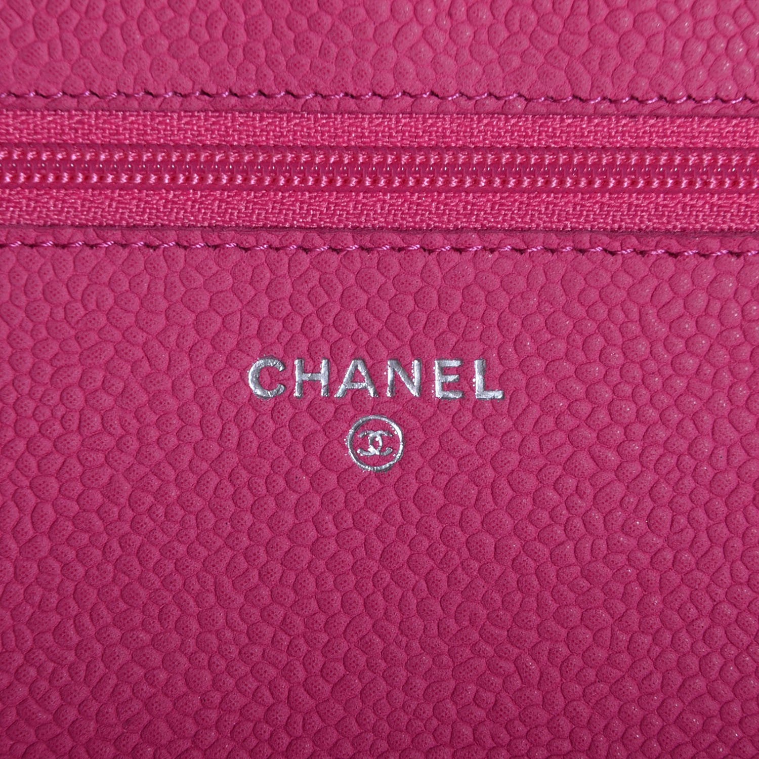 Chanel Iridescent Caviar Quilted Wallet on Chain WOC Pink 6 of 9