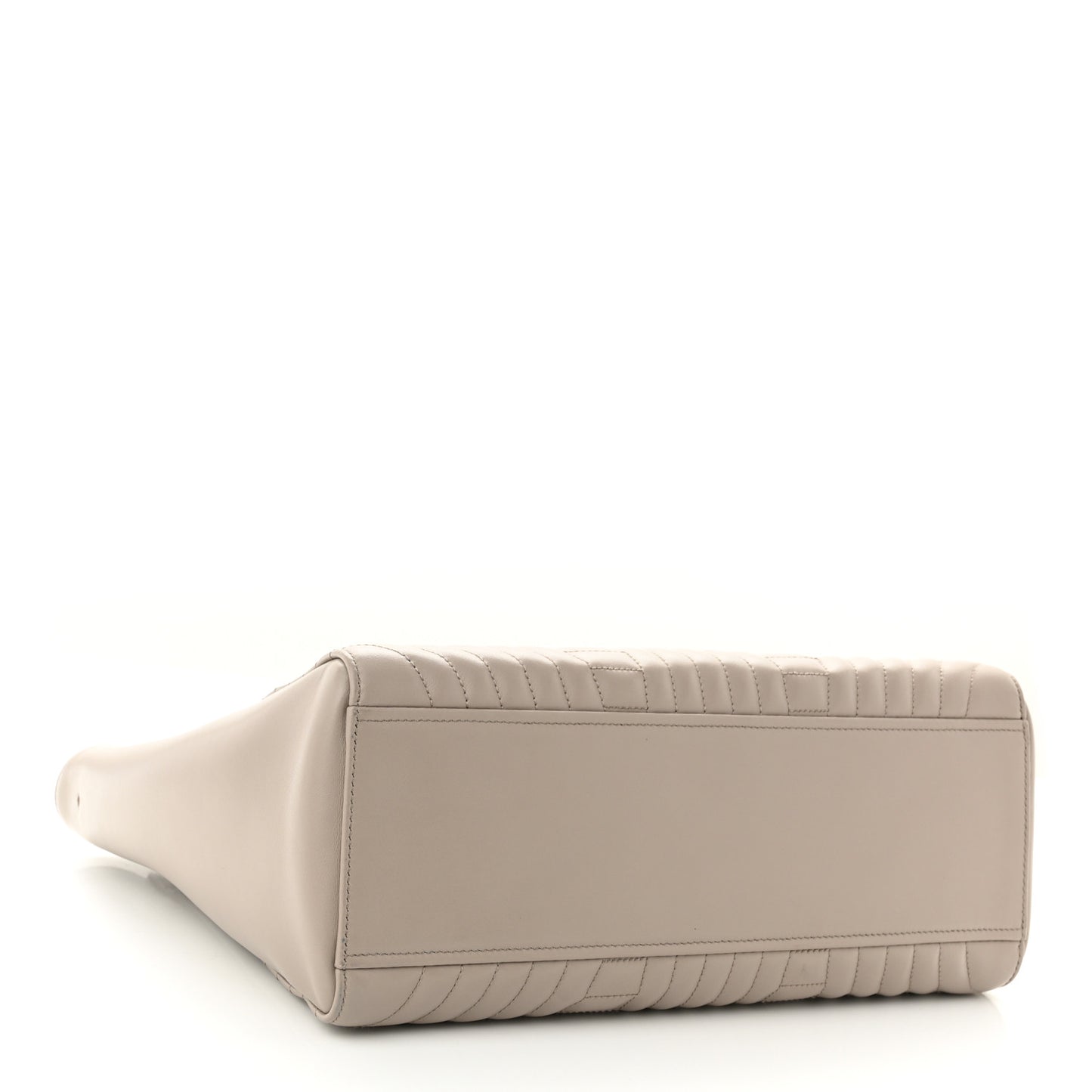 Soft Calfskin Impunture Diagramme Tote Pomice