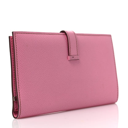 Hermes Epsom Bearn Gusset Wallet 5P Pink 3 of 7