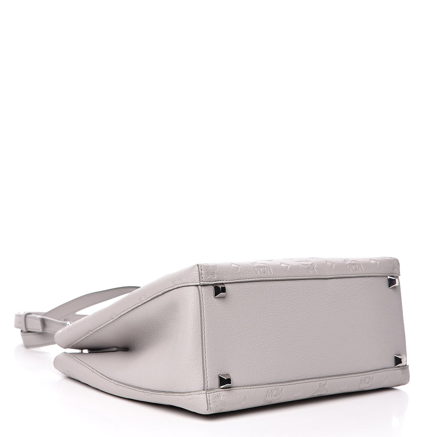 Calfskin Ottomar Monogram Sarah Medium Hobo Dove Grey