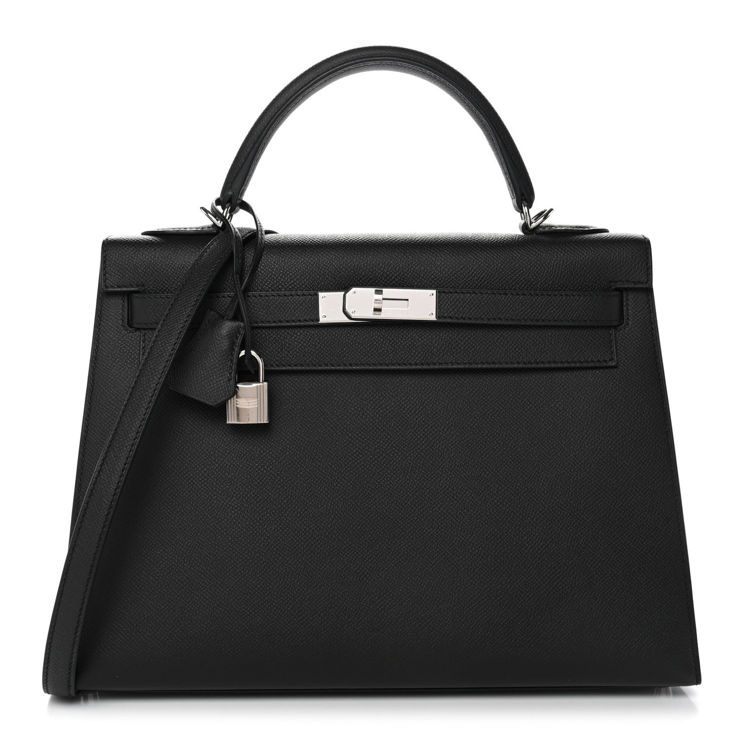 Hermes Epsom Kelly Sellier 32 Black 1 of 10