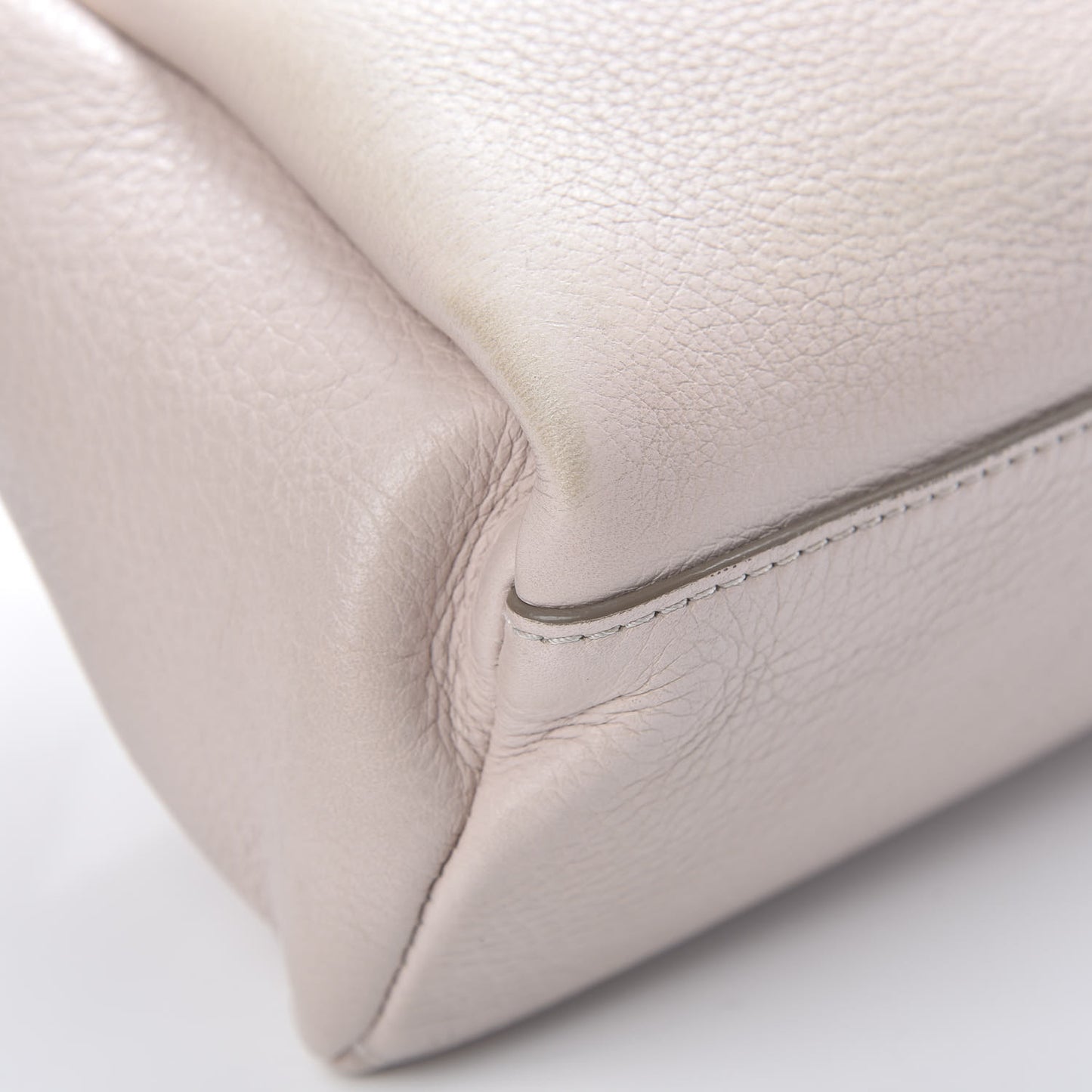 Waxy Grained Calfskin Small Pandora Pure Flap Bag Nude Pink