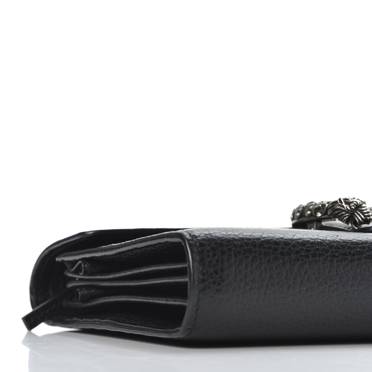Calfskin Mini Dionysus Chain Wallet Black