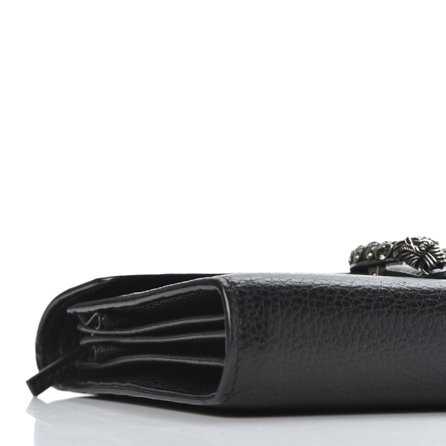 Gucci Calfskin Mini Dionysus Chain Wallet Black 6 of 10