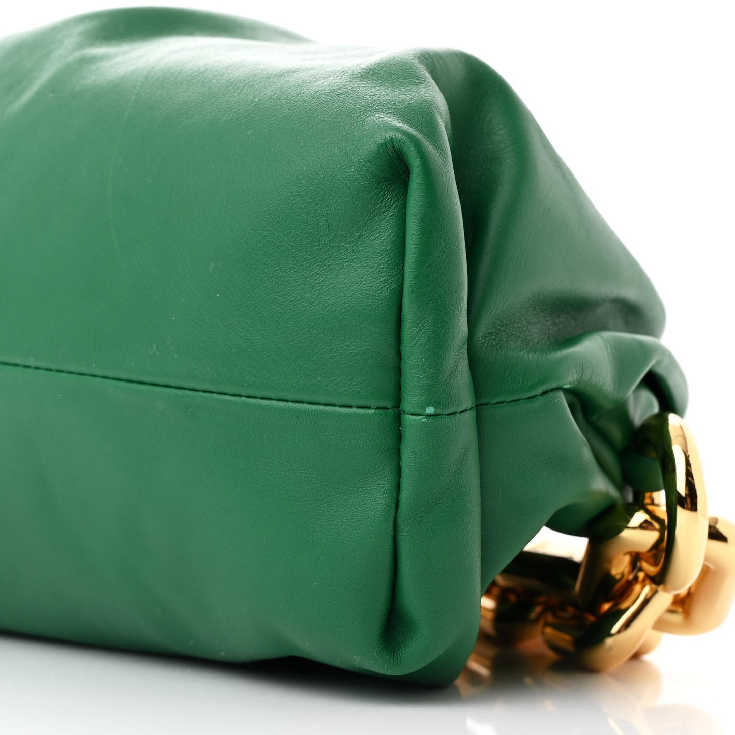 Calfskin The Pouch Chain Racing Green