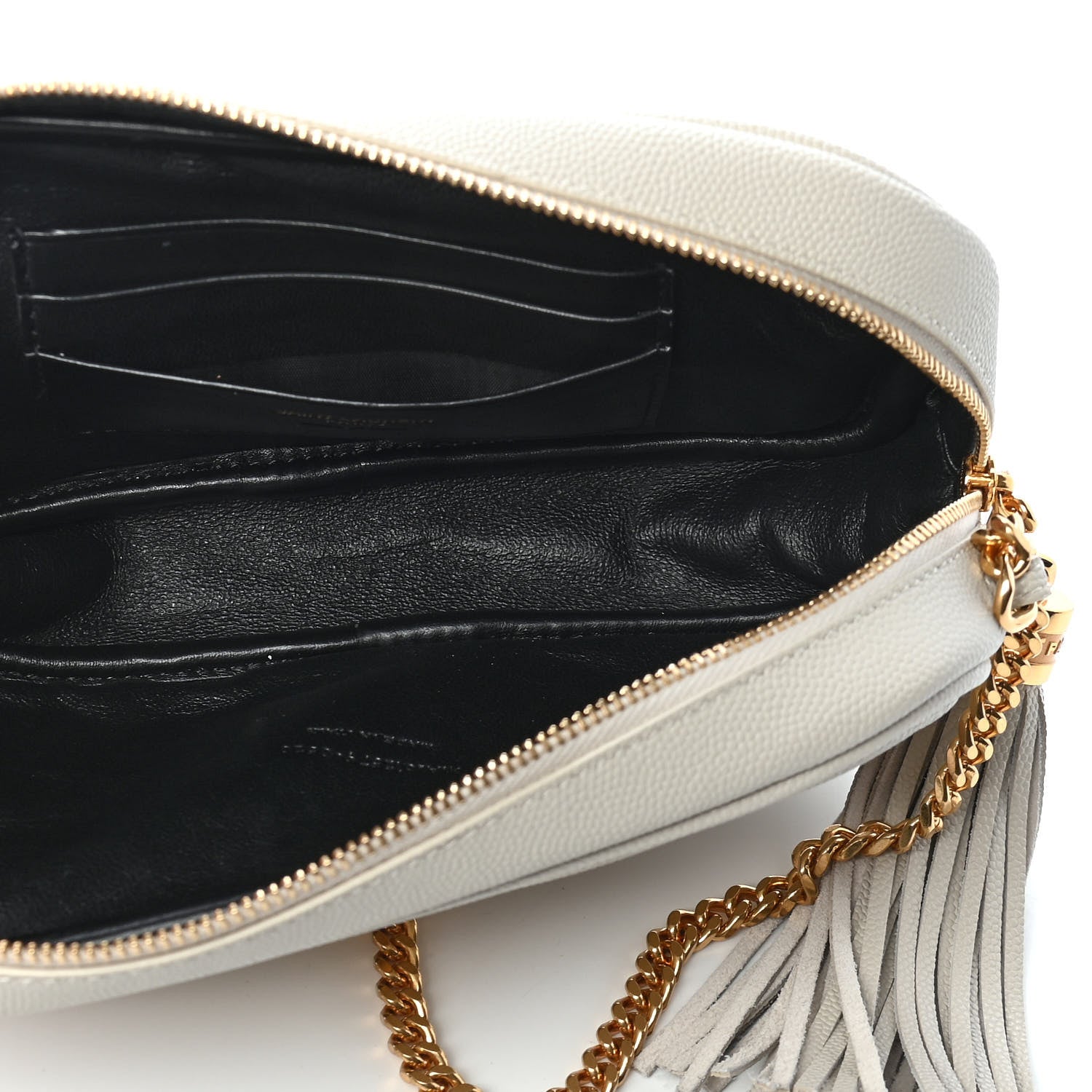 Saint Laurent Grain De Poudre Matelasse Monogram Mini Lou Camera Bag Crema Soft 5 of 9