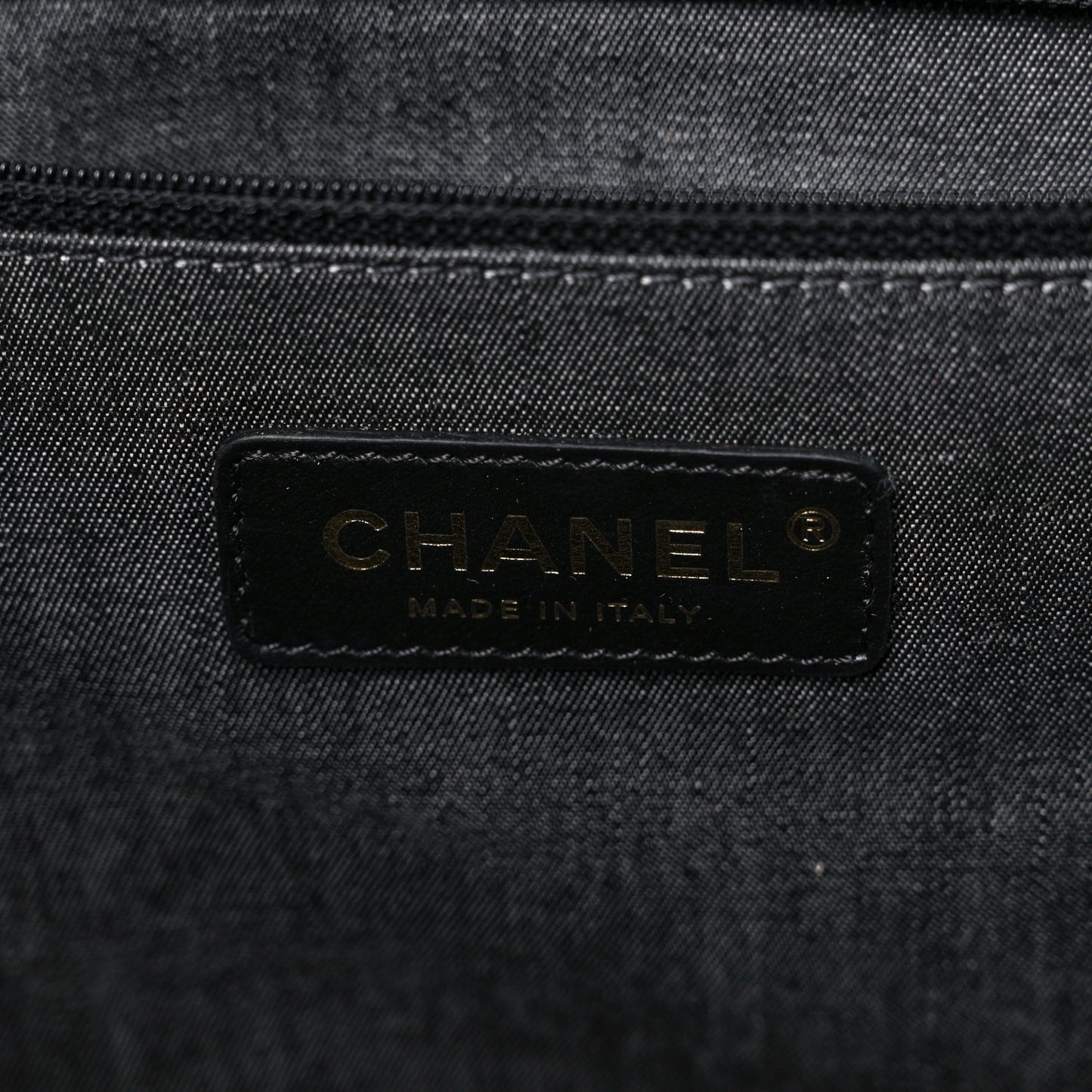 Straw Raffia Calfskin Chain Small Deauville Tote Black