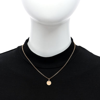 Hermes 18K Rose Gold Diamond Gambade Clou de Selle Necklace 2 of 6