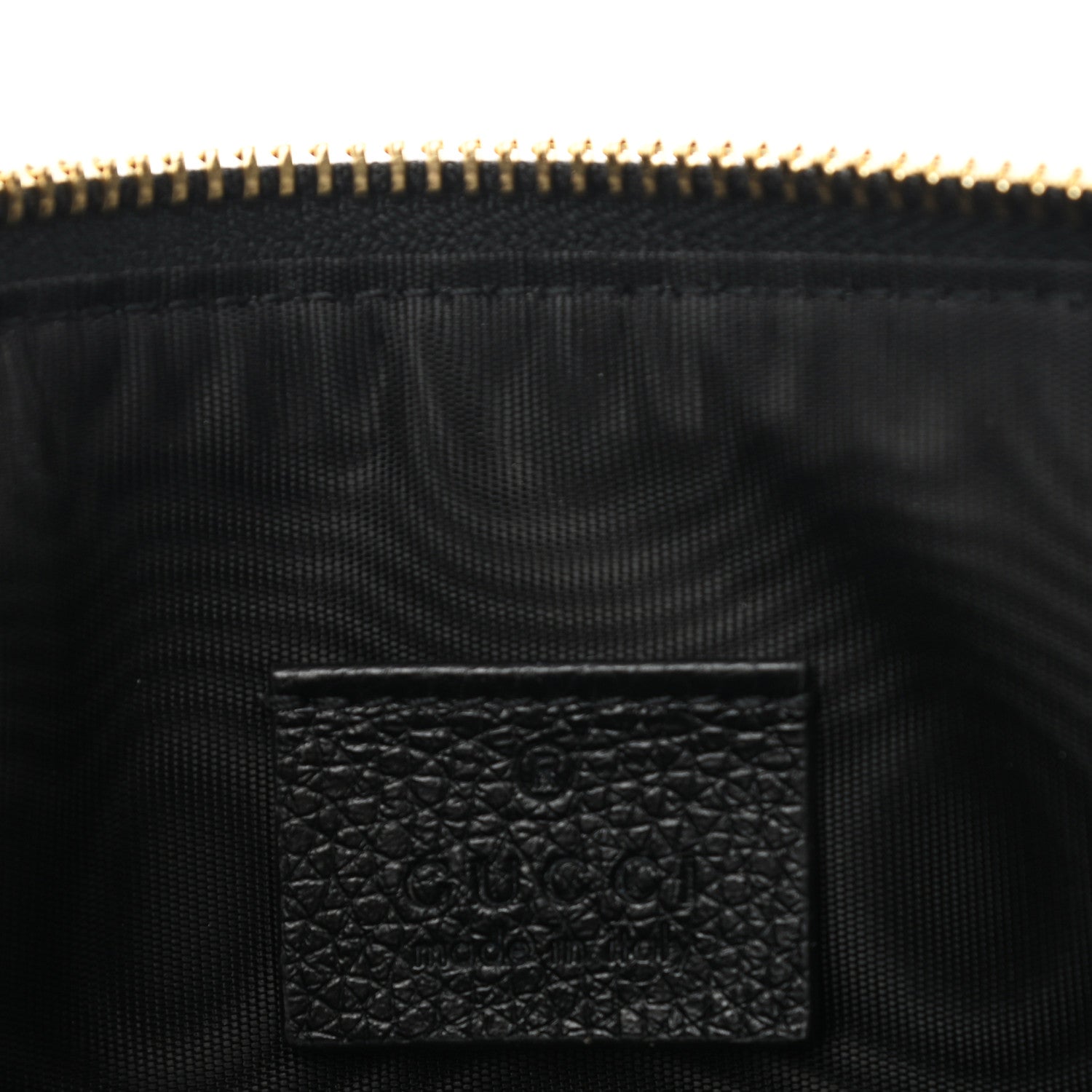 Gucci Grainy Calfskin Zumi Pouch Black 6 of 7