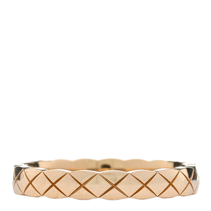 Chanel 18K Yellow Gold Mini Coco Crush Ring 56 7.5 3 of 5