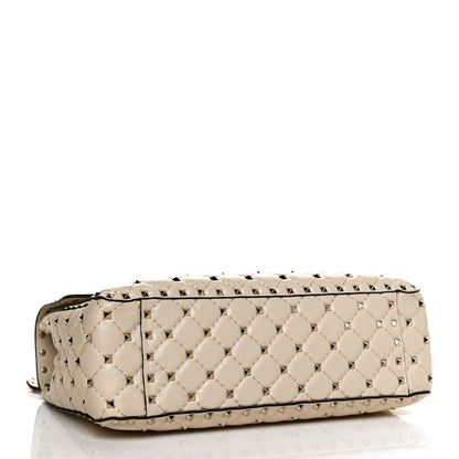 Valentino Garavani Nappa Maxi Rockstud Spike Shoulder Bag Light Ivory 4 of 10