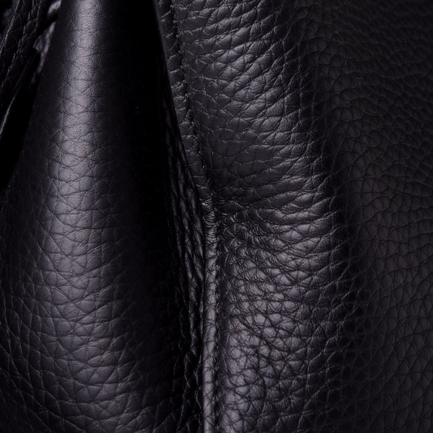 Heavy Grain Iris Tote Midnight Black