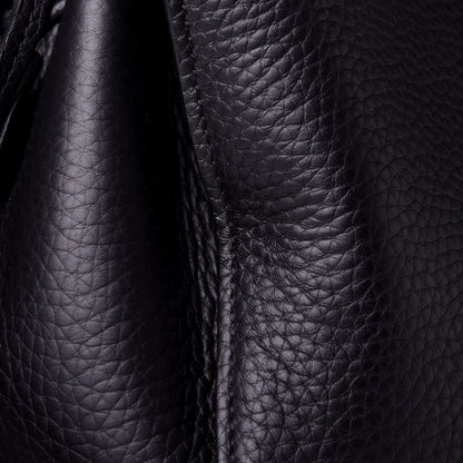 Mulberry Heavy Grain Iris Tote Midnight Black 5 of 5