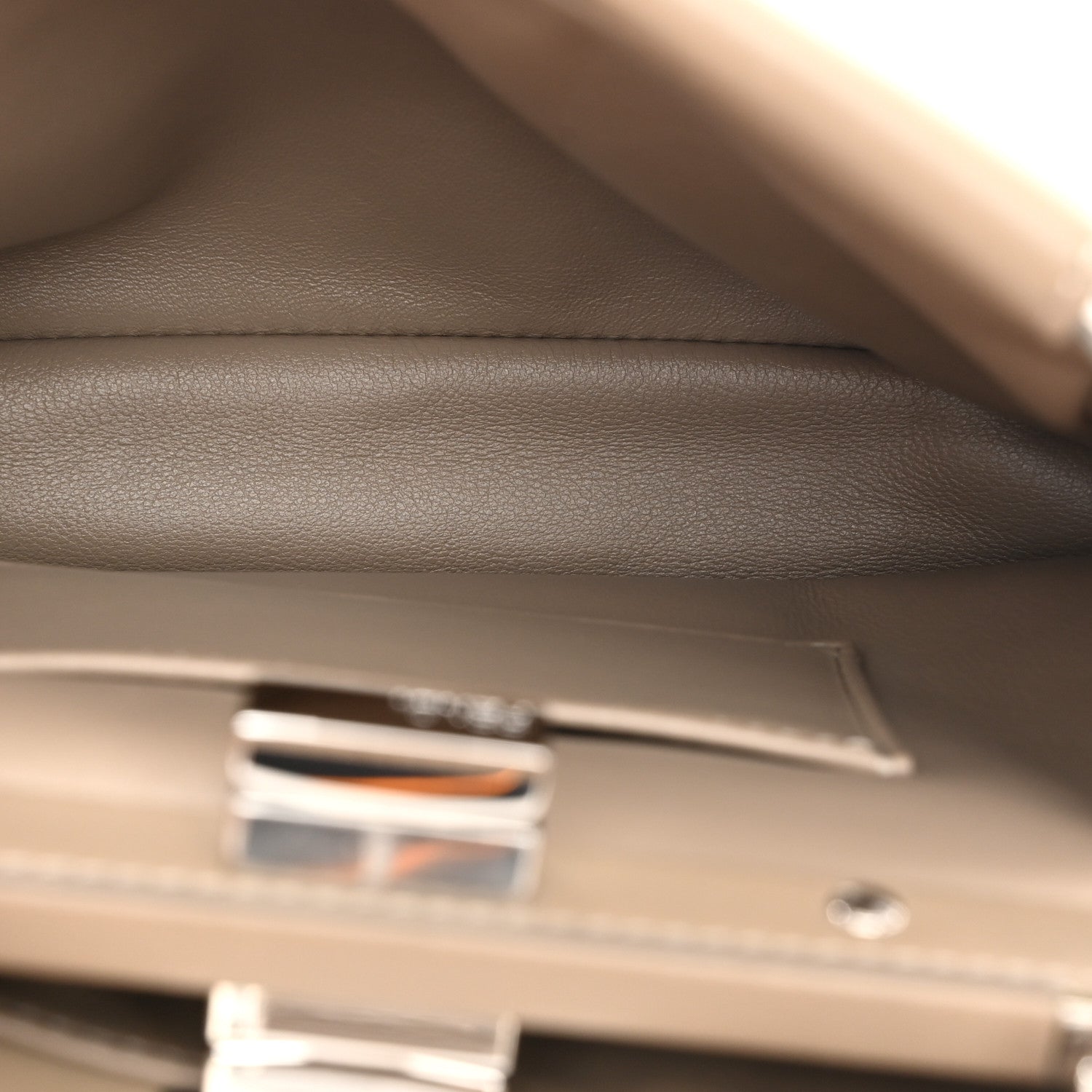 Fendi Nappa Mini Peekaboo Iconic Satchel Tortora 6 of 15