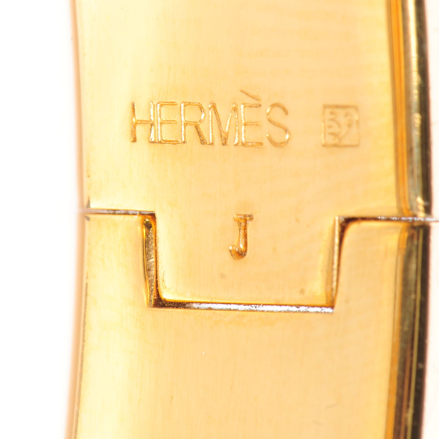 Narrow Enamel Clic Clac H Bracelet PM Rose Poudre