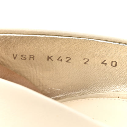 Valentino Garavani Nappa Rockstud Jaw Stud 100mm Pumps 40 Ivory 10 of 11