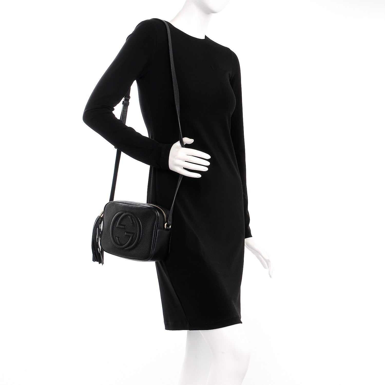 Gucci Pebbled Calfskin Small Soho Disco Bag Black 2 of 10