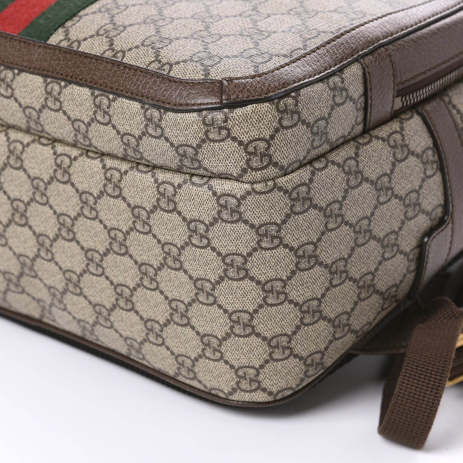 Gucci GG Supreme Monogram Medium Ophidia Day Backpack Brown 6 of 13