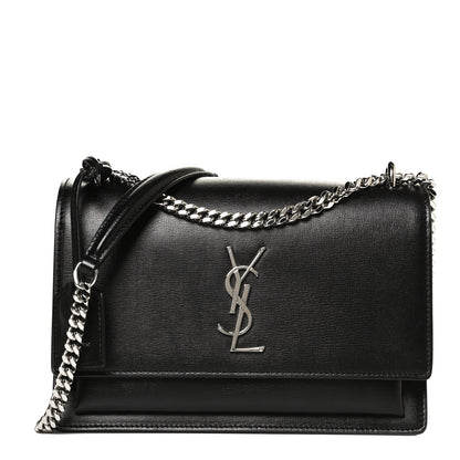 Saint Laurent Calfskin Medium Monogram Sunset Black 1 of 11